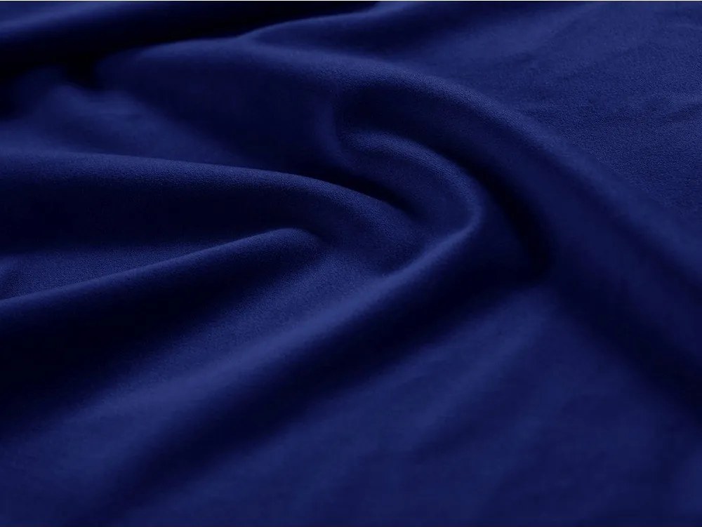 Canapea albastră cu tapițerie din catifea 168 cm Georgia – Micadoni