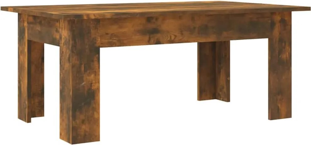 vidaXL Măsuță de cafea, stejar fumuriu, 100x60x42 cm, lemn prelucrat