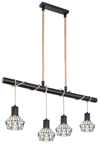 Globo 54017-4H - Lustră pe cablu PRISKA 4xE27/60W/230V