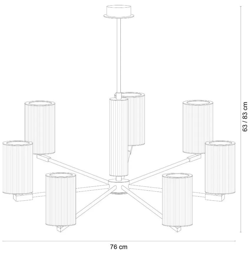 Candelabru design modern ARIA alama periata