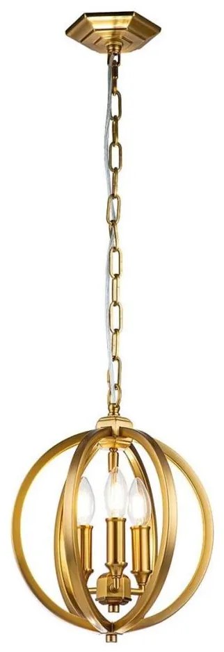 Lustră pe lanț Feiss FE-CORINNE-3P-S-BB CORINNE 3xE14/60W/230V