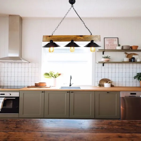 Lustră pe lanț SAPKA 3xE27/60W/230V