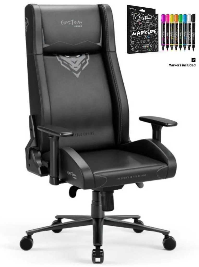 Scaun de gaming Diablo X-Custom Normal: negru