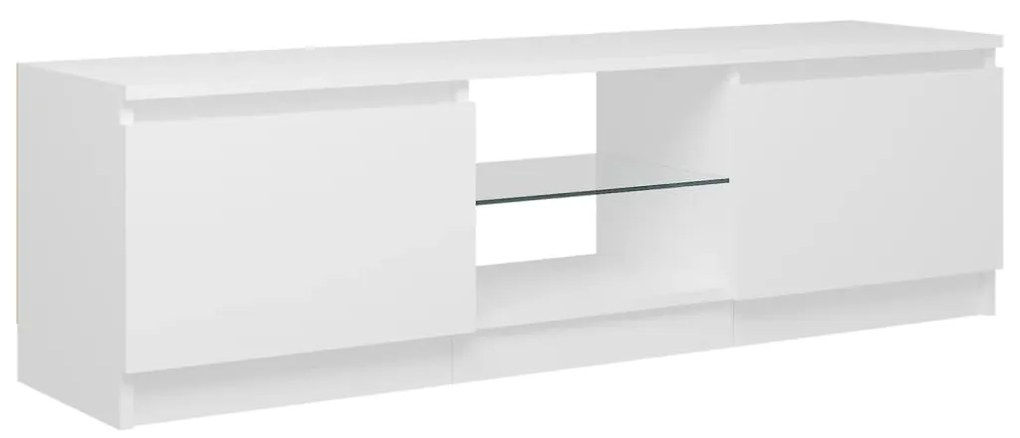 Comoda TV cu lumini LED, alb, 120x30x35,5 cm 1, Alb, 120 x 30 x 35.5 cm