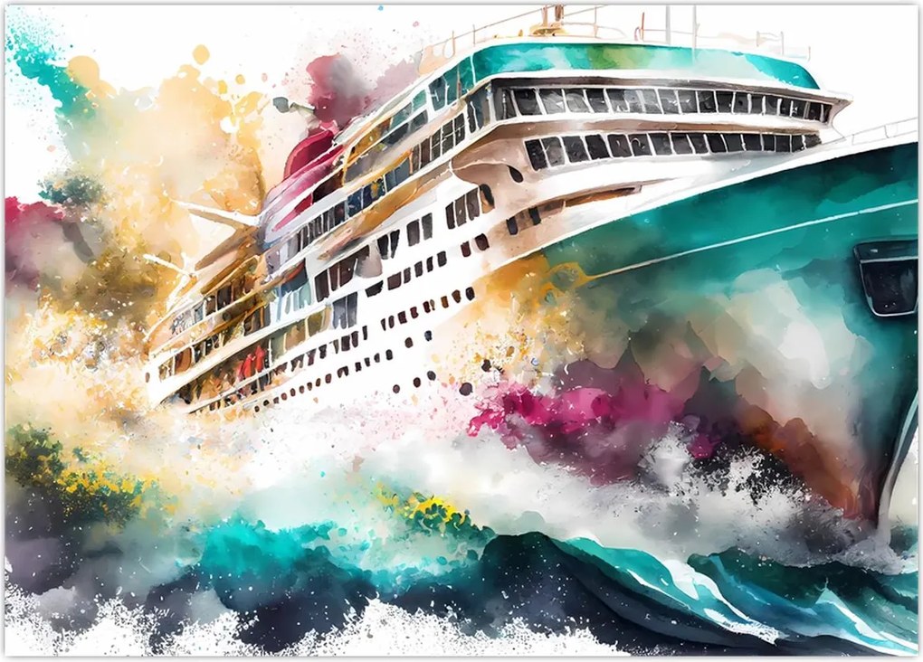 Tablou - Acuarelă mare (70x50 cm)