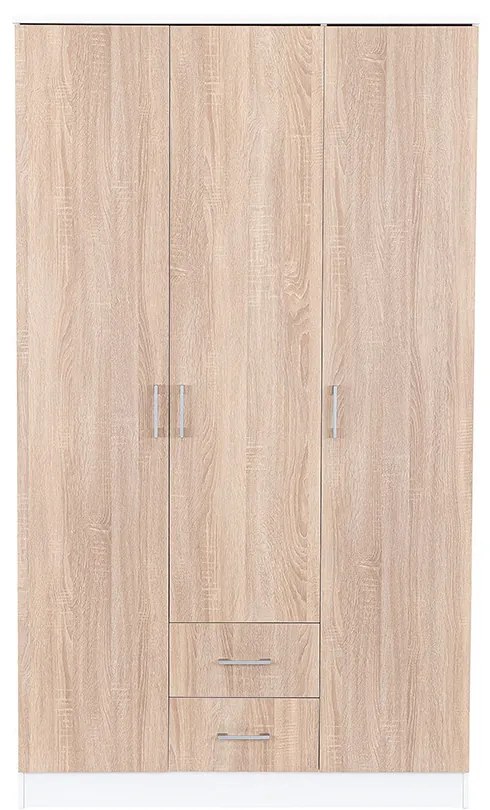 Dulap Miami 120x205 cm stejar sonoma-alb