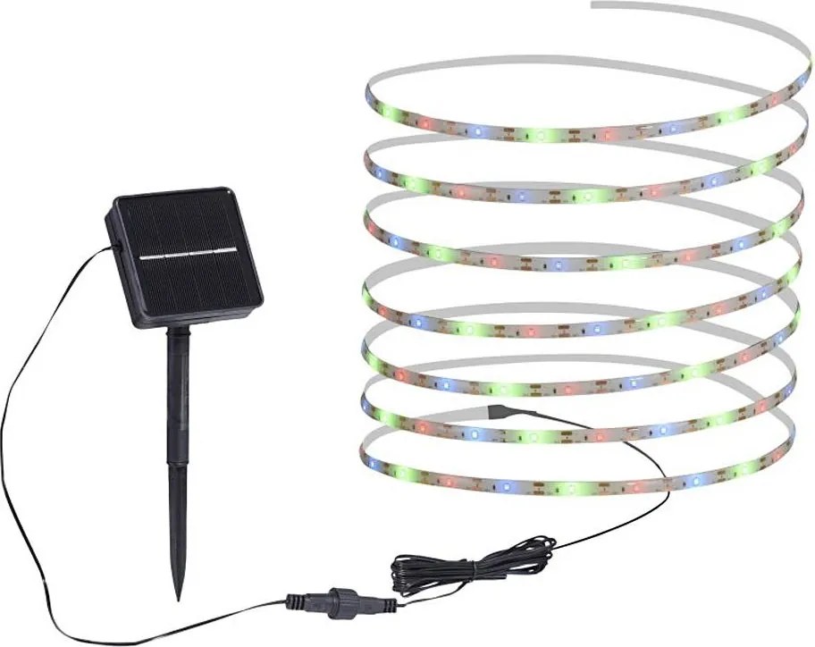 JUST LIGHT. 19971-18 - Bandă LED solară RGB TEANIA LED//3,7V 5 m 1200 mAh IP44