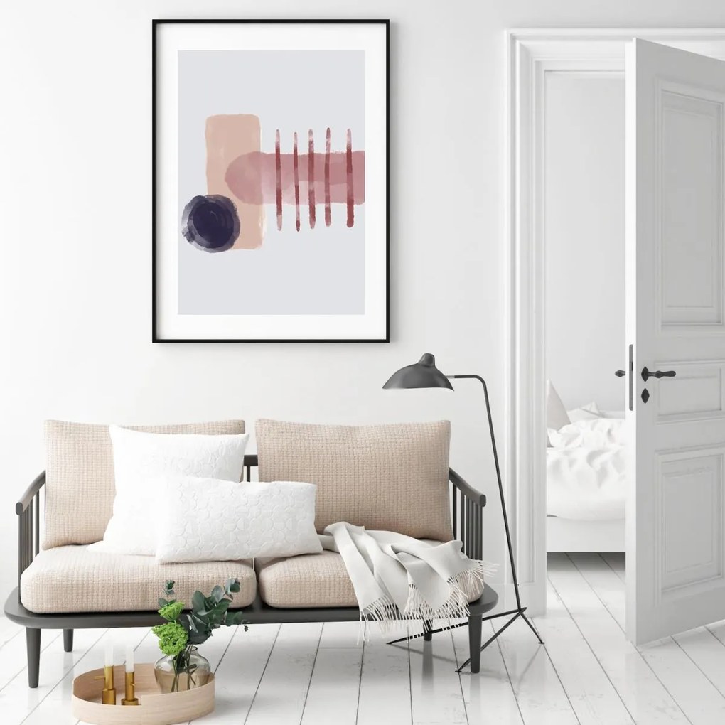 Poster - Abstracție pictată (A4)