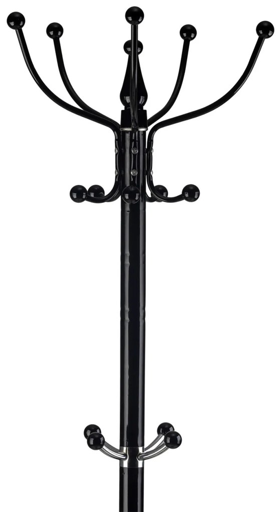 Umeraș în picioare cu 14 umerașe negru