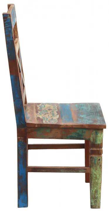 Set 2 scaune din lemn Riverboat multicolore