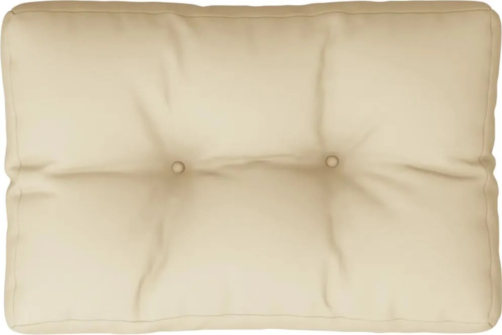 vidaXL Pernă de paleți, bej, 50x40x12 cm, material textil