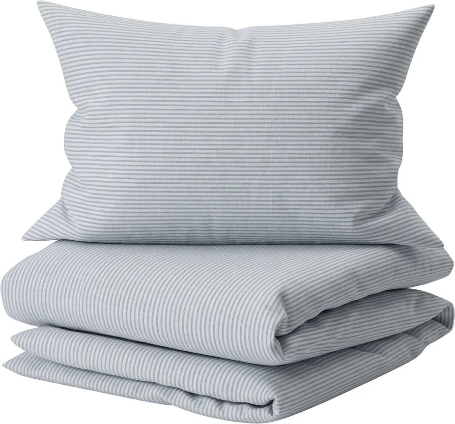 Lenjerie de pat din bumbac LINIE BLUE albastru-gri Dimensiune lenjerie de pat: 70 x 90 cm | 140 x 200 cm