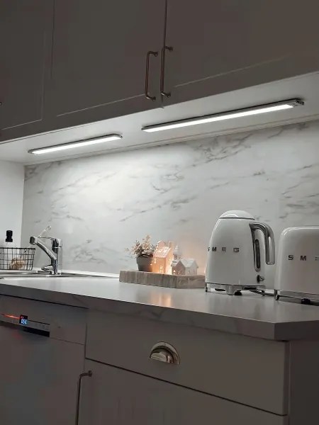 Osram - Lampă LED sub-dulap LINEAR cu senzor, 3,2 W / 3,7 V, 40 cm, gri