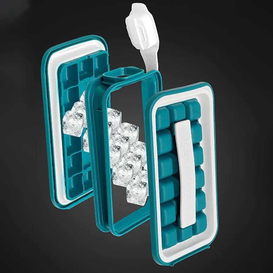 Zaparkorun Producător portabil de gheață cu sticlă de apă - 2 în 1 - verde