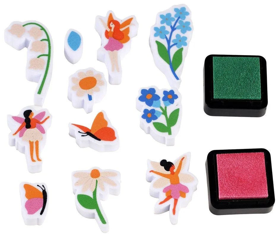 Mini set de ștampile Fairies in the Garden - Rex London