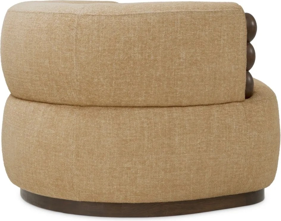 Fotoliu design LUX, Lemn, Tesatura Renato honey, Grimaud