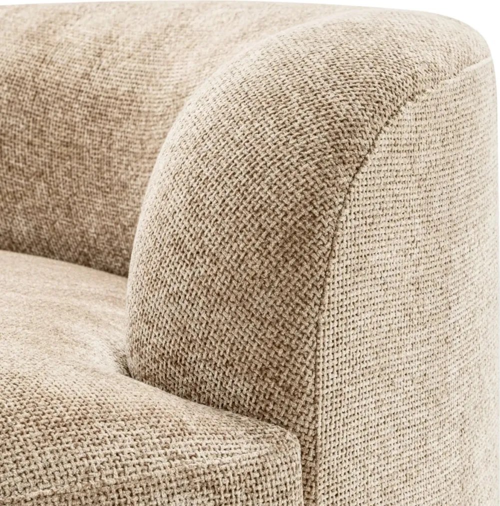 Canapea design modern Bjorn Round, Lyssa sand