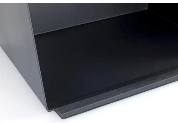 WENKO 54098100 - Cutie pentru pâine KUBO 35 x 26,5 cm negru/maro