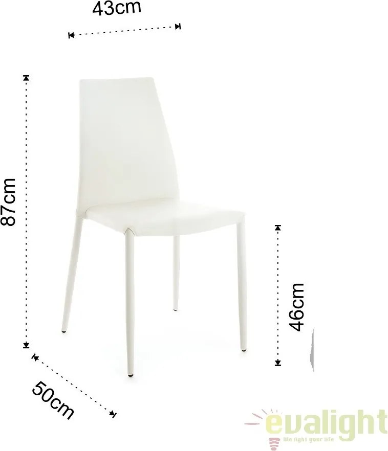 Scaun design modern LION WHITE 1653 FTP