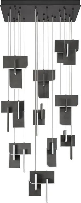 Lustra LED suspendata liniara design decorativ 3000K TOTEM 144W