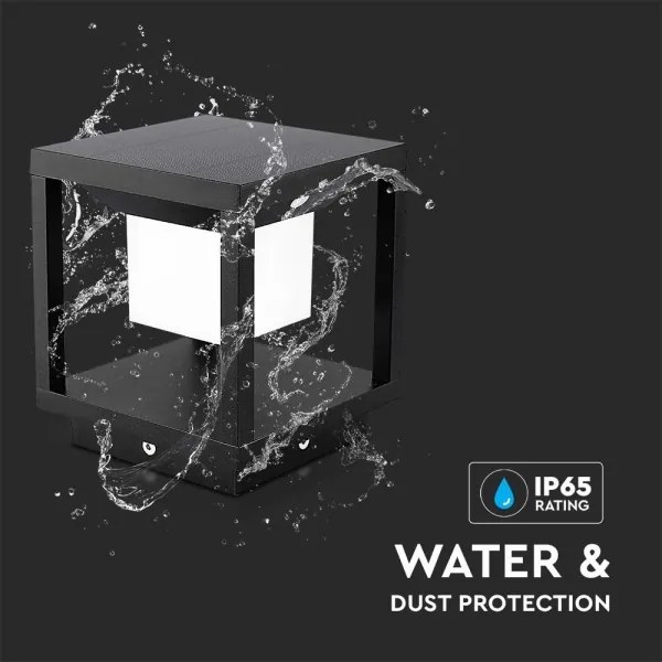 LED lampă solară cu senzor LED/2W/5,5V 3000K IP65 2600 mAh negru