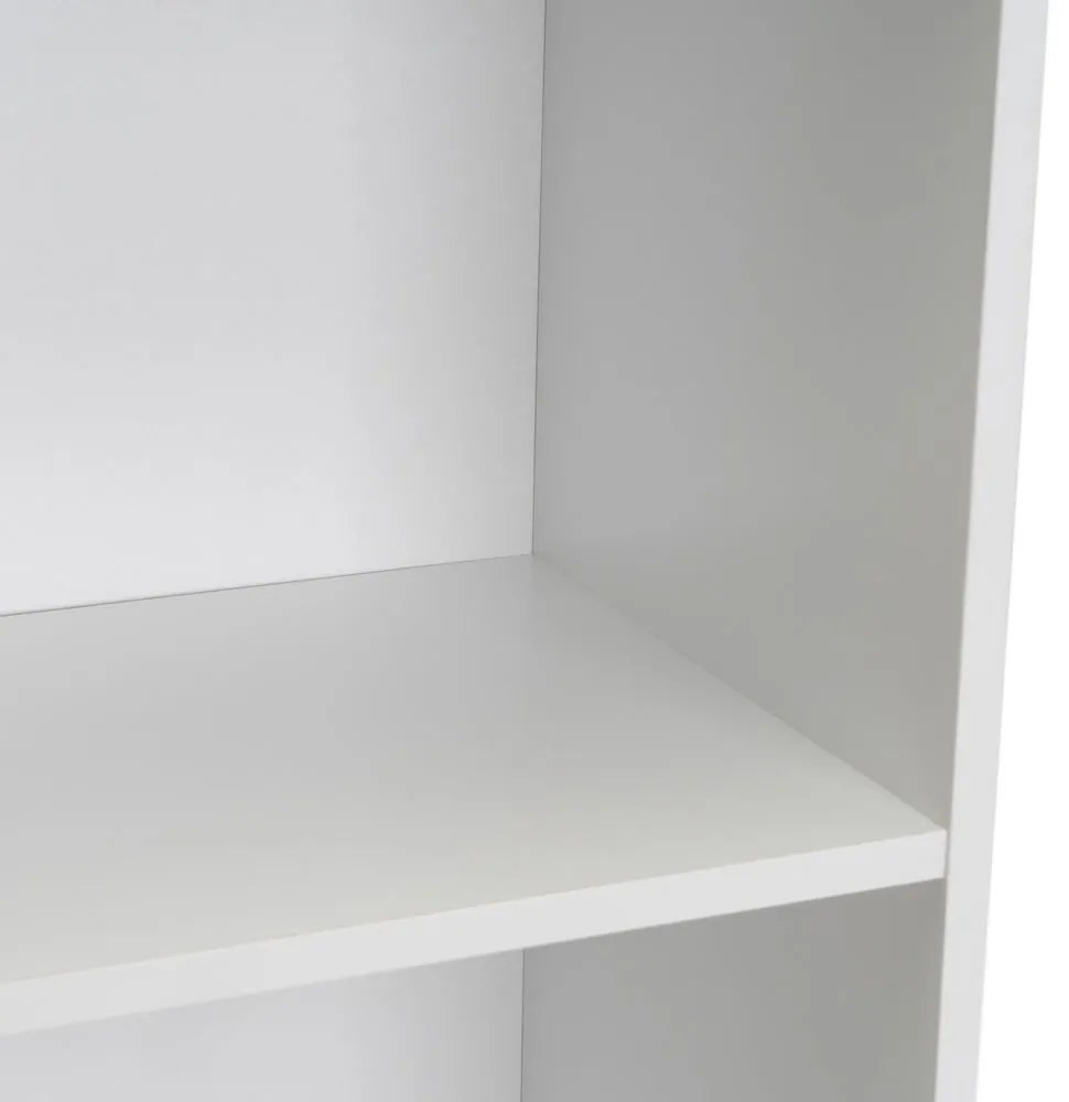 Bibliotecă albă 30x24x132 cm Cube – Casa Selección