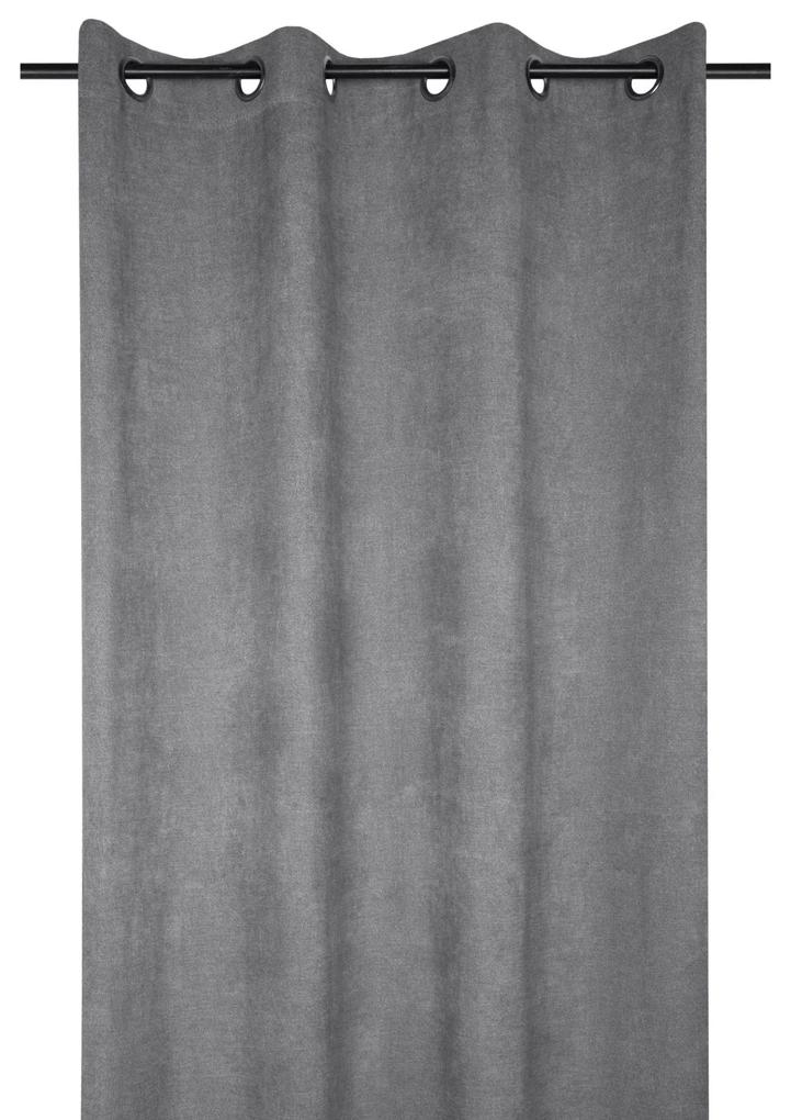 Draperie gri texturata Grammont Perle 140x260 cm