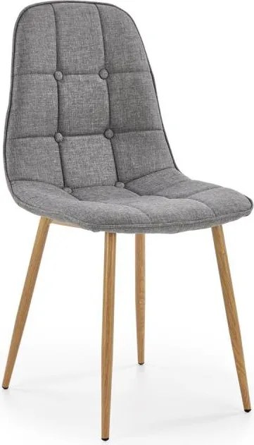 Scaun de dining VELSOR, gri, 1 buc.