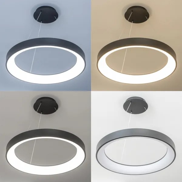 Brilagi - Pendul LED FALCON II cu dimmer, pe cablu, 99W/230V, diam. 60 cm, negru + telecomandă