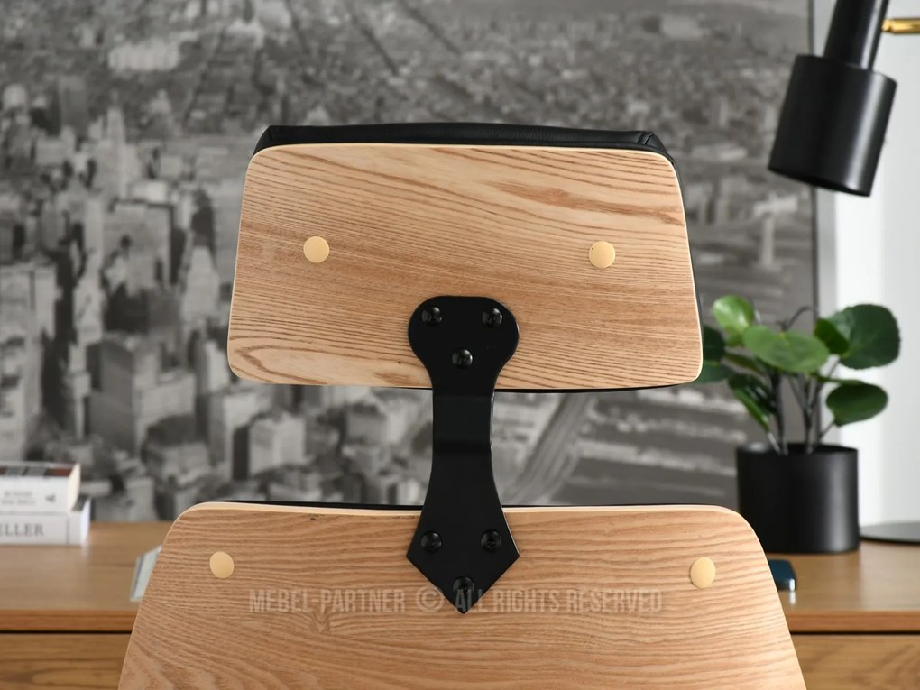 Fotoliu Franc (stejar negru + crom). Promo -18%. 1110506