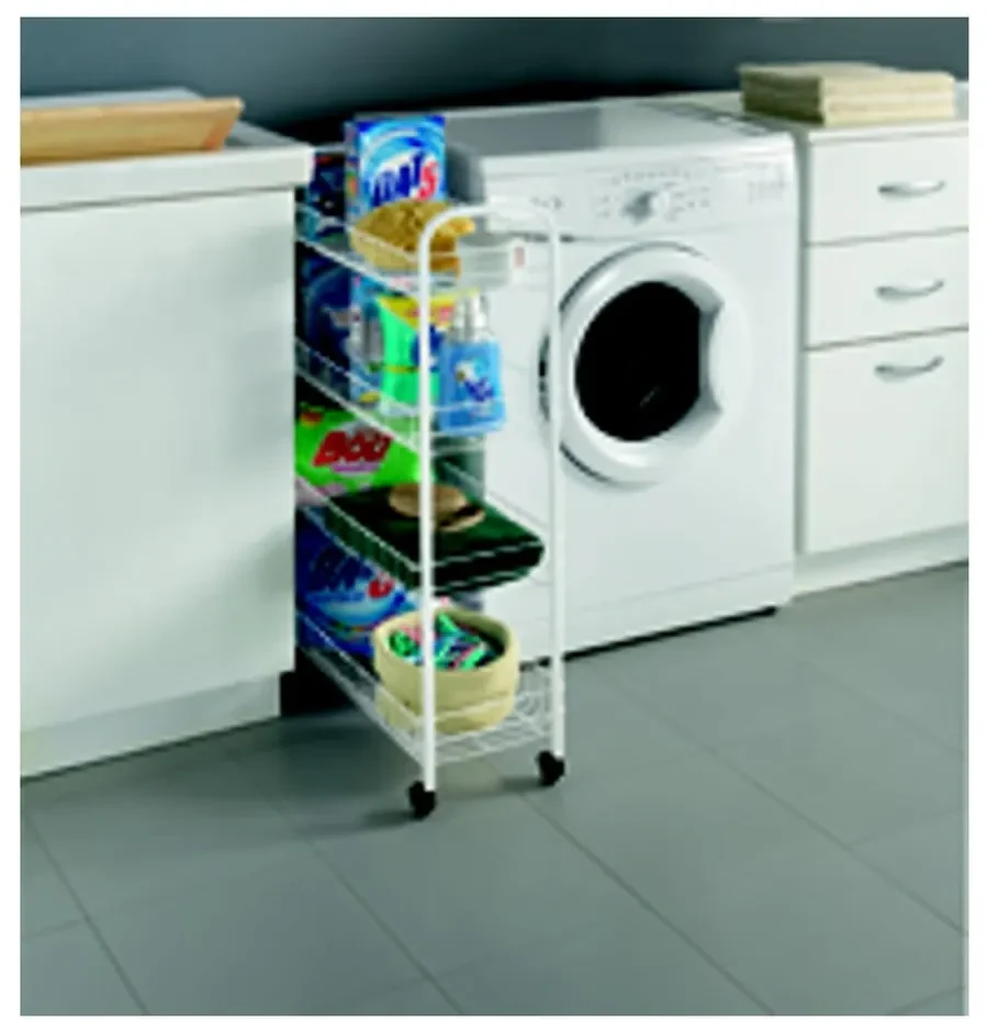 Raft mobil din metal alb 23x84 cm - Metaltex