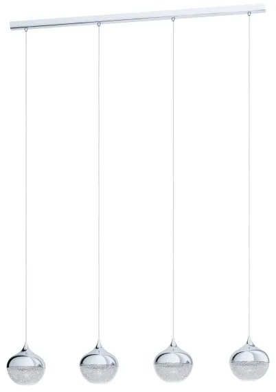 Eglo 98628 - Lustră pe cablu MIOGLIA 4xE14/25W/230V