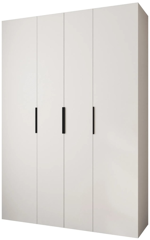 Dulap de haine 170 cm Carmela 40-4 (alb + Negru). 1126661