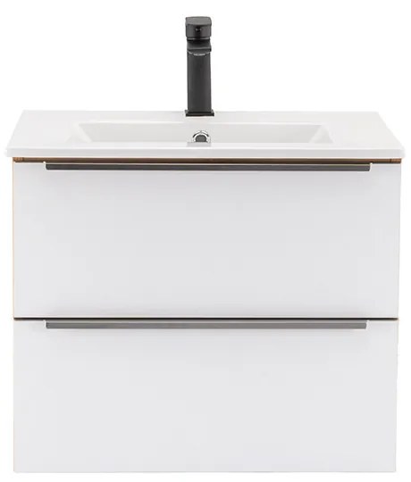 Dulap inferior Vario Trim 60 cu lavoar stejar-alb