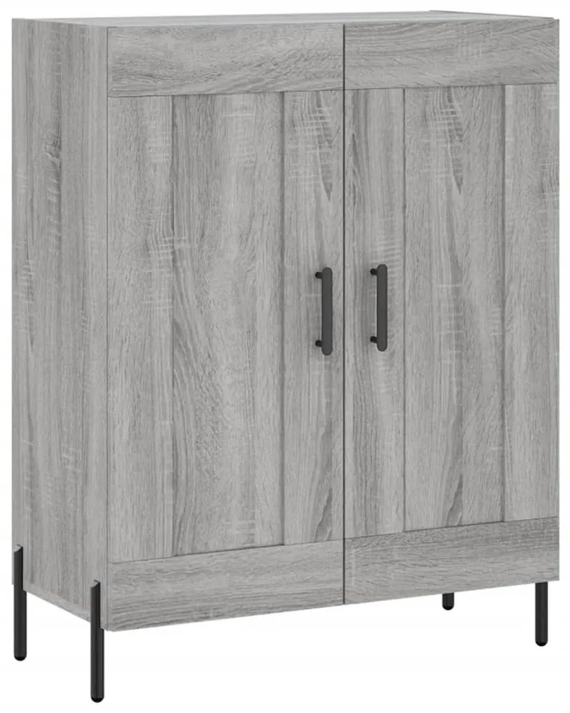 vidaXL Servantă, gri sonoma, 69,5x34x90 cm, lemn compozit