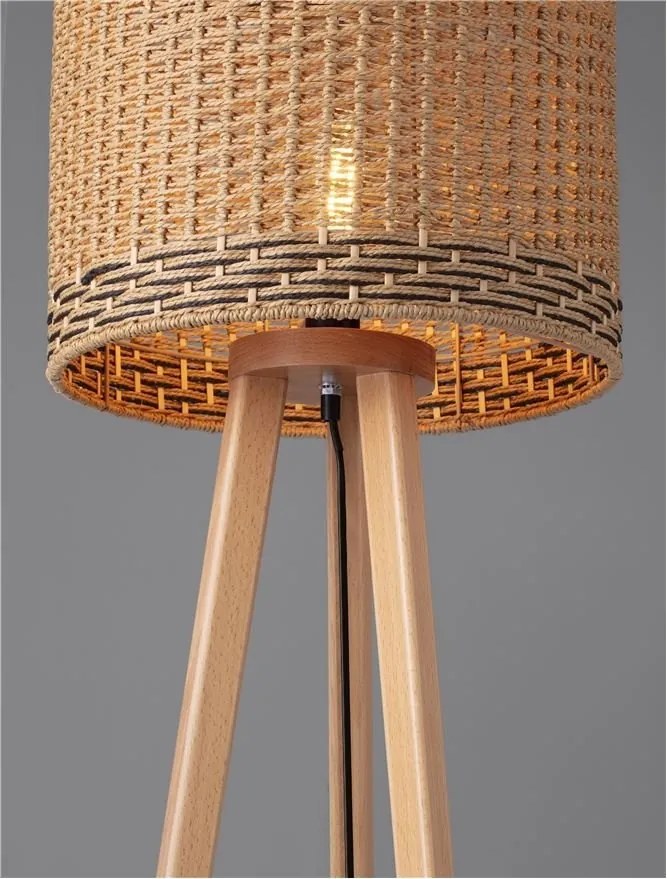 Lampa de podea boho style design natural PLETTE
