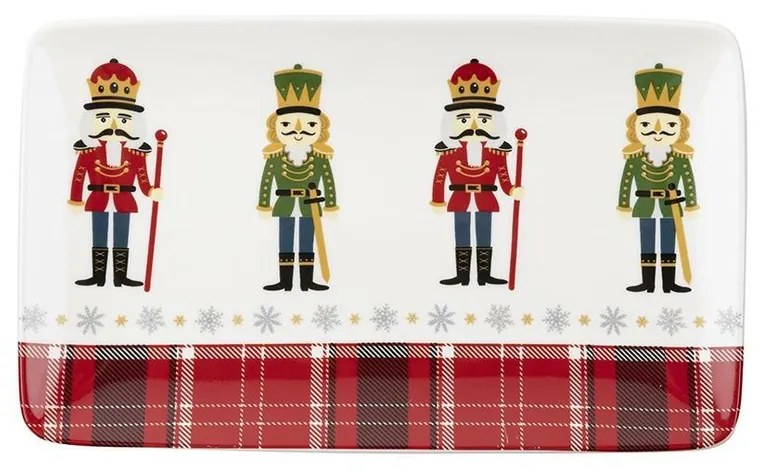 Farfurie din porțelan Florina Christmas, 20 x 12,8 cm