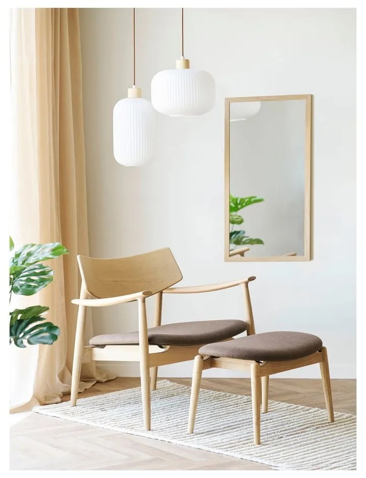 Fotoliu cu taburet maro Olvera – House Nordic