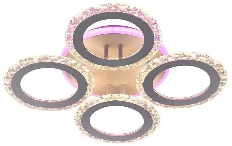 Lustră LED aplicată dimabilă LED/55W/230V 3000-6500K + telecomandă