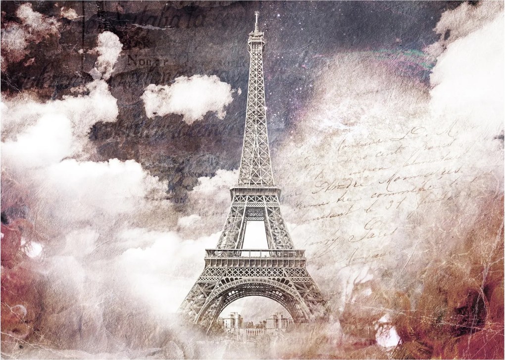 Tablou pe sticlă - Turnul Eiffel, Paris, Franța (70x50 cm)