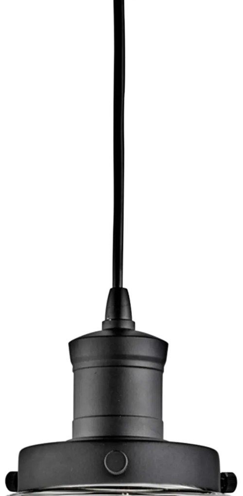 Lustra / Pendul design modern Pyramid negru/clar 3228BK SRT