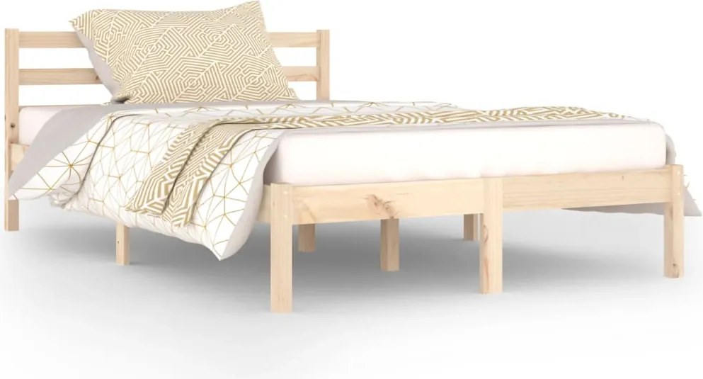 vidaXL Cadru de pat, 120x200 cm, lemn masiv de pin