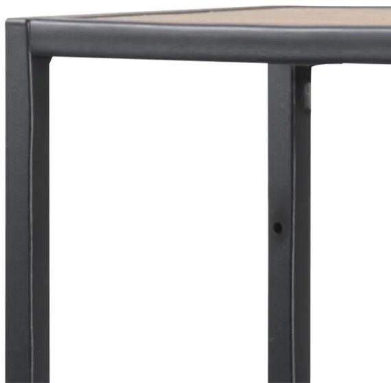 Raft de perete SARON, stejar/negru