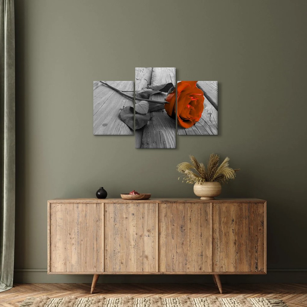 Tablou - Trandafir portocaliu (90x60 cm)