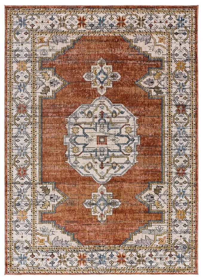 Covor portocaliu-bej 200x136 cm Truva - Universal