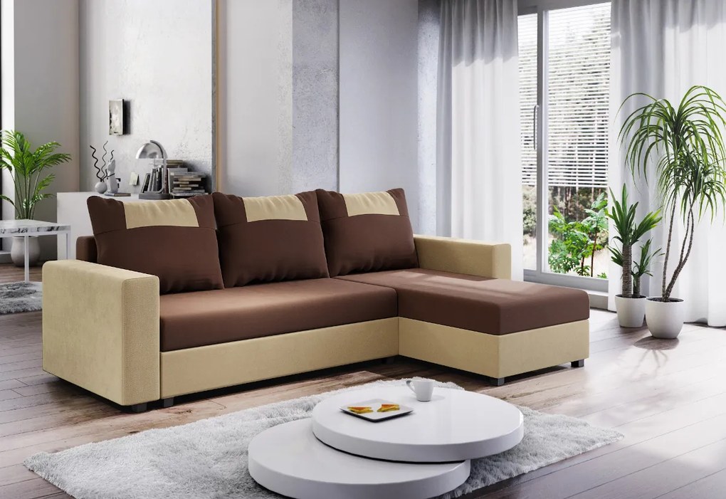 Supermobel Colțar extensibil STAR, 232x144, rainbow 15/rainbow 64