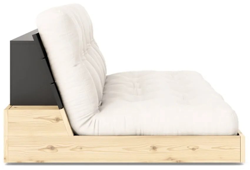 Canapea crem extensibilă 196 cm Base – Karup Design