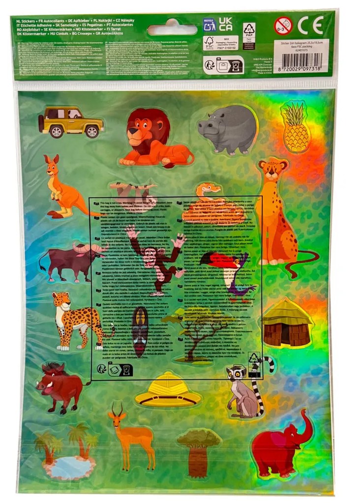 Animale Jungle autocolant holografic