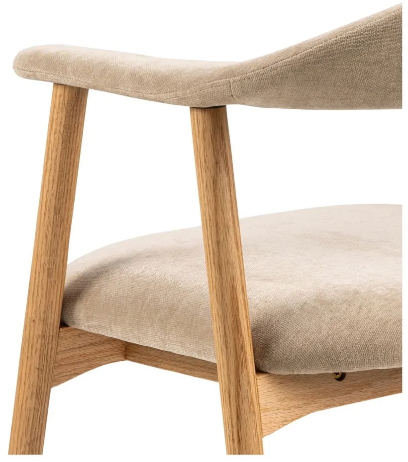 Scaun de dining bej/în culoare naturală Addi – Actona