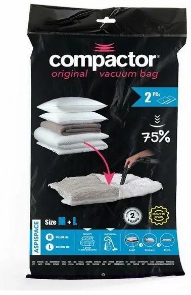 Saci de depozitare in vid 70 l + 120 l, transparenti